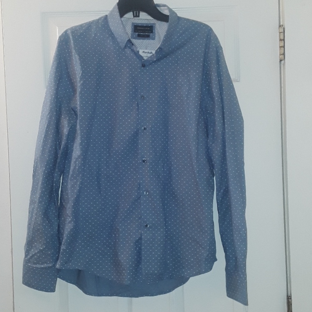 Denim & Flower Button-down shirt - Picture 1 of 3